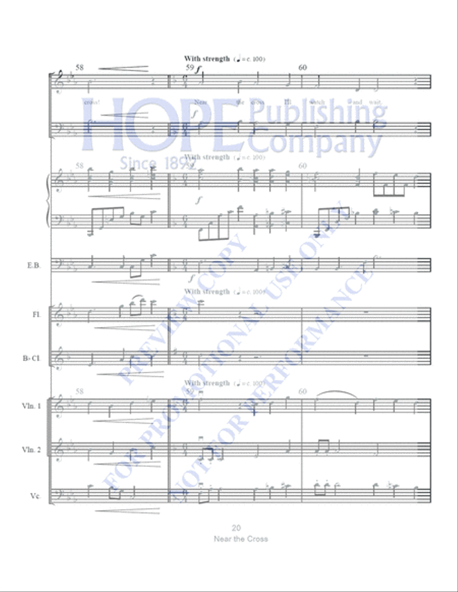 Near the Cross with The Power of the Cross Clarinet scores gallery preview page 21