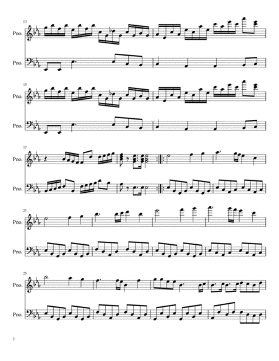 Classical Piano Piece No. 1 Piano Solo scores gallery preview page 2