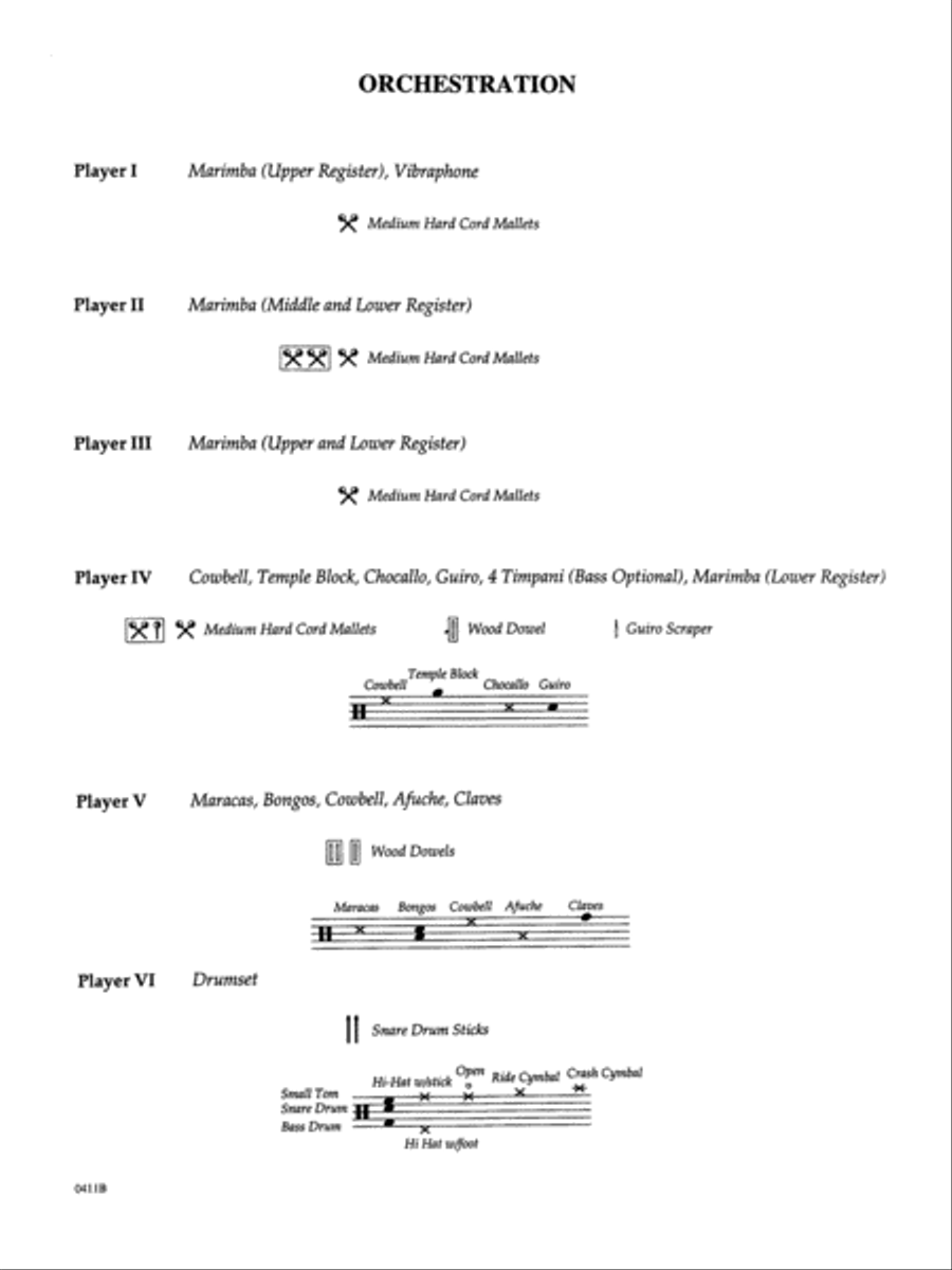 The Mexican Collection, Volume 1 Percussion Ensemble scores gallery preview page 3