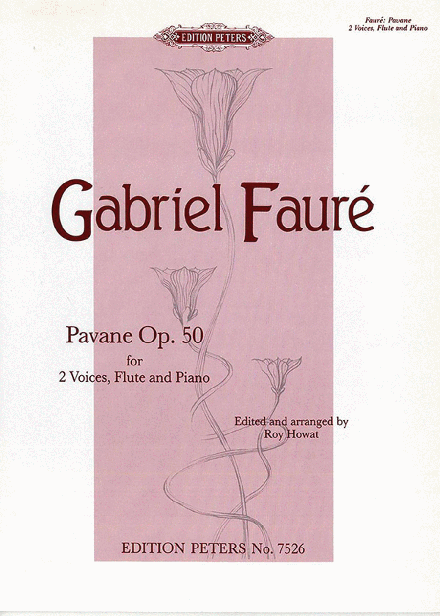 Pavane (Arranged for 2 Voices, Flute and Piano) Piano Accompaniment scores gallery preview page 1