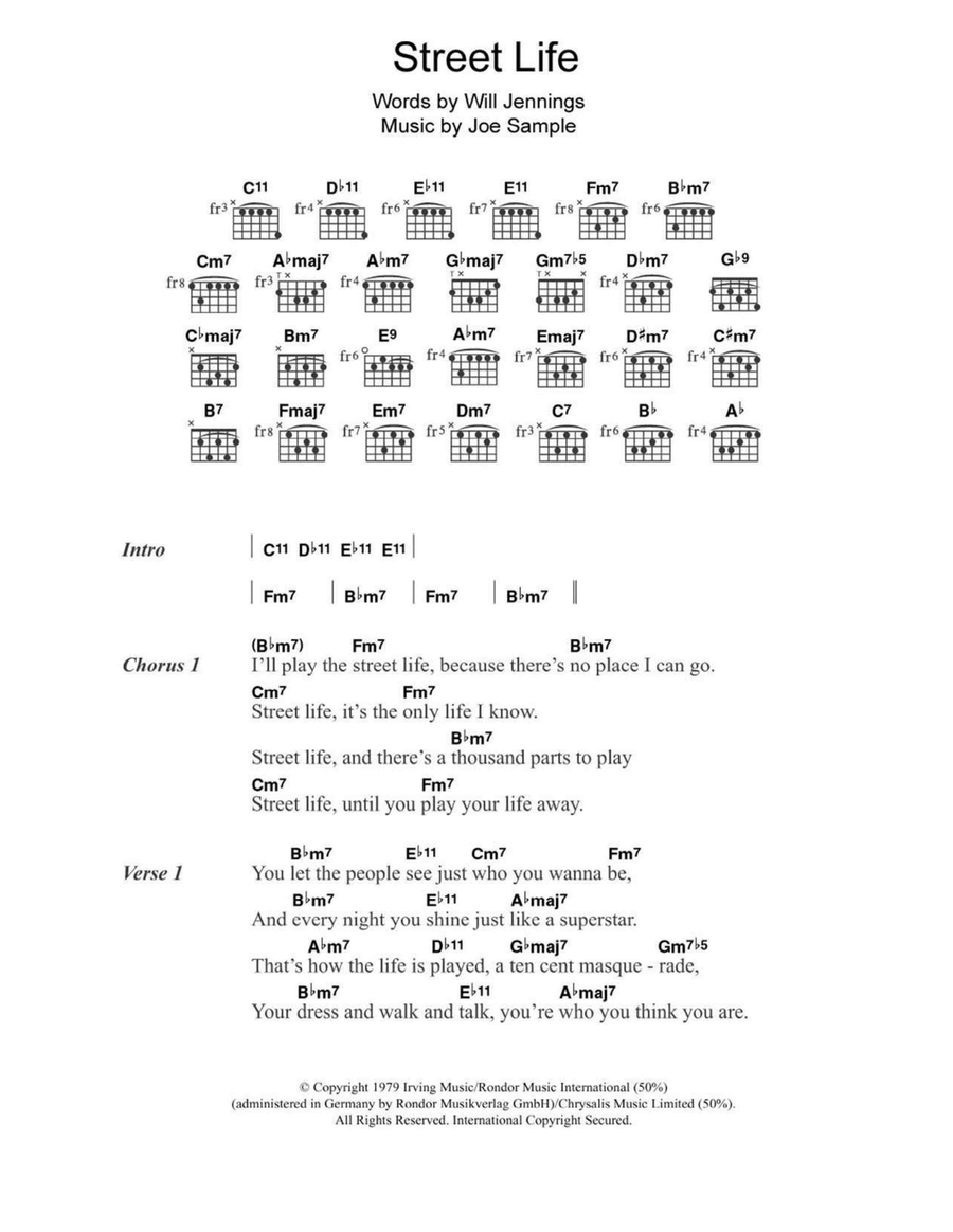 Street Life Street Life Acoustic Guitar scores gallery preview page 1