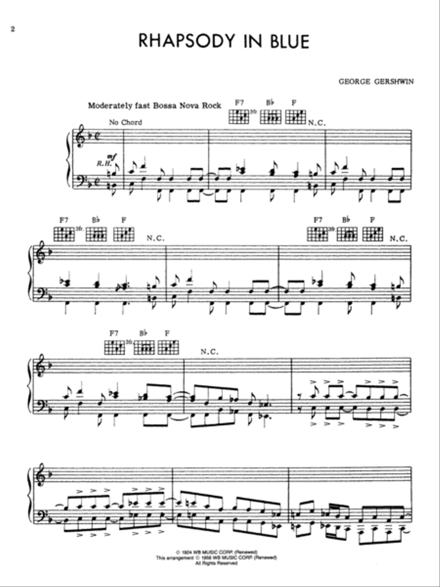 Rhapsody in Blue (Theme) Rhapsody in Blue (Theme) Small Ensemble scores gallery preview page 2