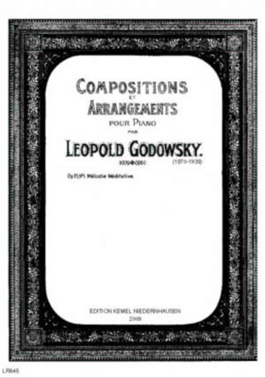 Melodie meditative Piano Solo scores gallery preview page 1