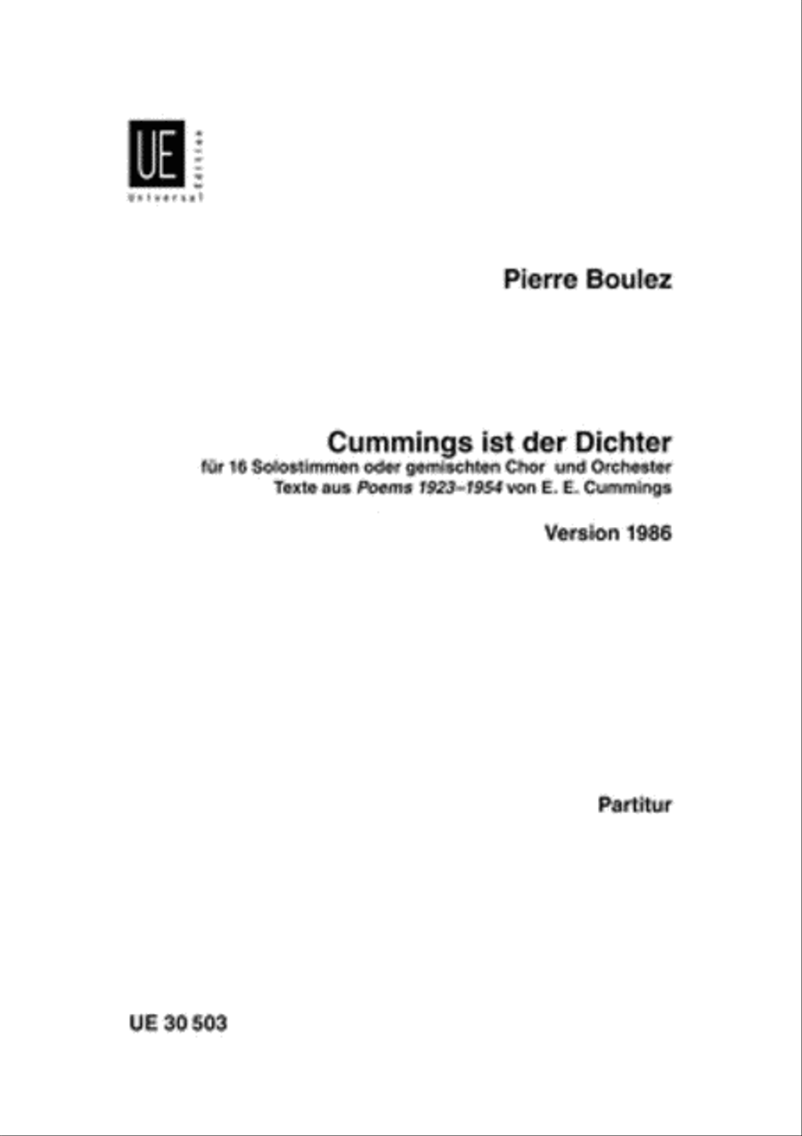 Cummings Ist...(1986 Vers.) S. School and Community scores gallery preview page 1