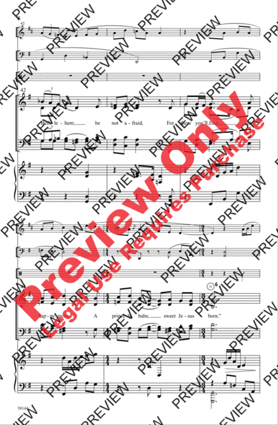 Enniscorthy Carol Enniscorthy Carol 4-Part scores gallery preview page 8