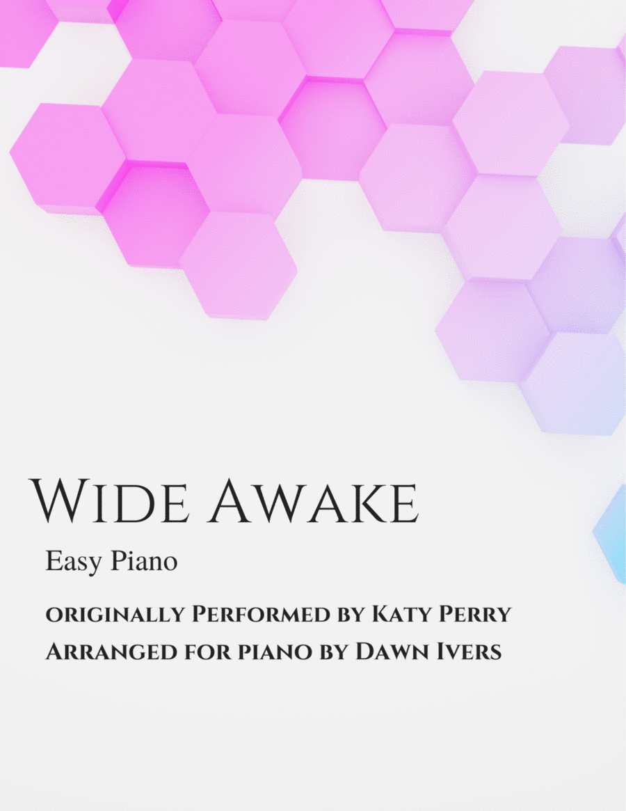 Wide Awake Easy Piano scores gallery preview page 1