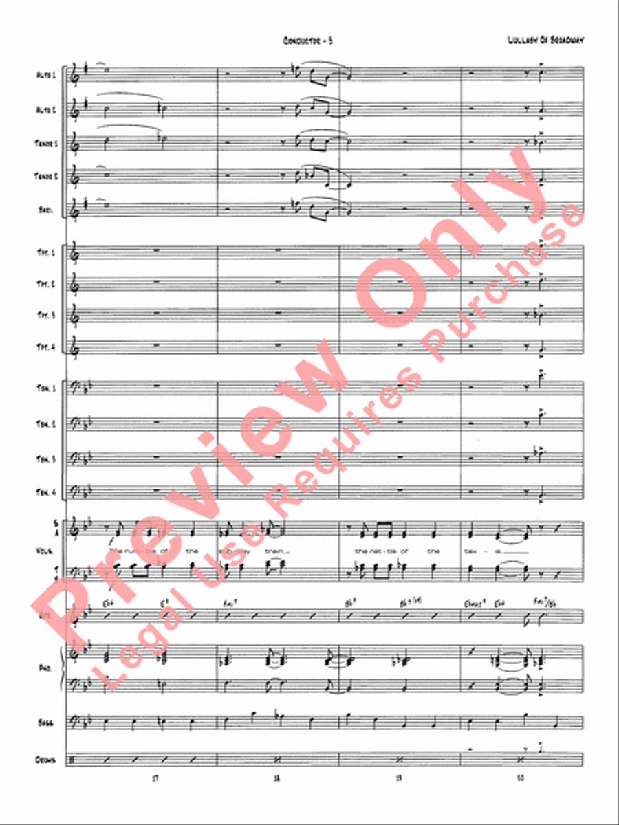 Lullaby of Broadway Lullaby of Broadway Jazz Ensemble scores gallery preview page 8