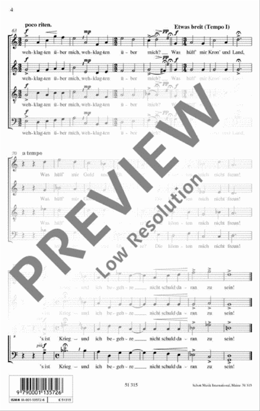Kriegslied A Cappella scores gallery preview page 5