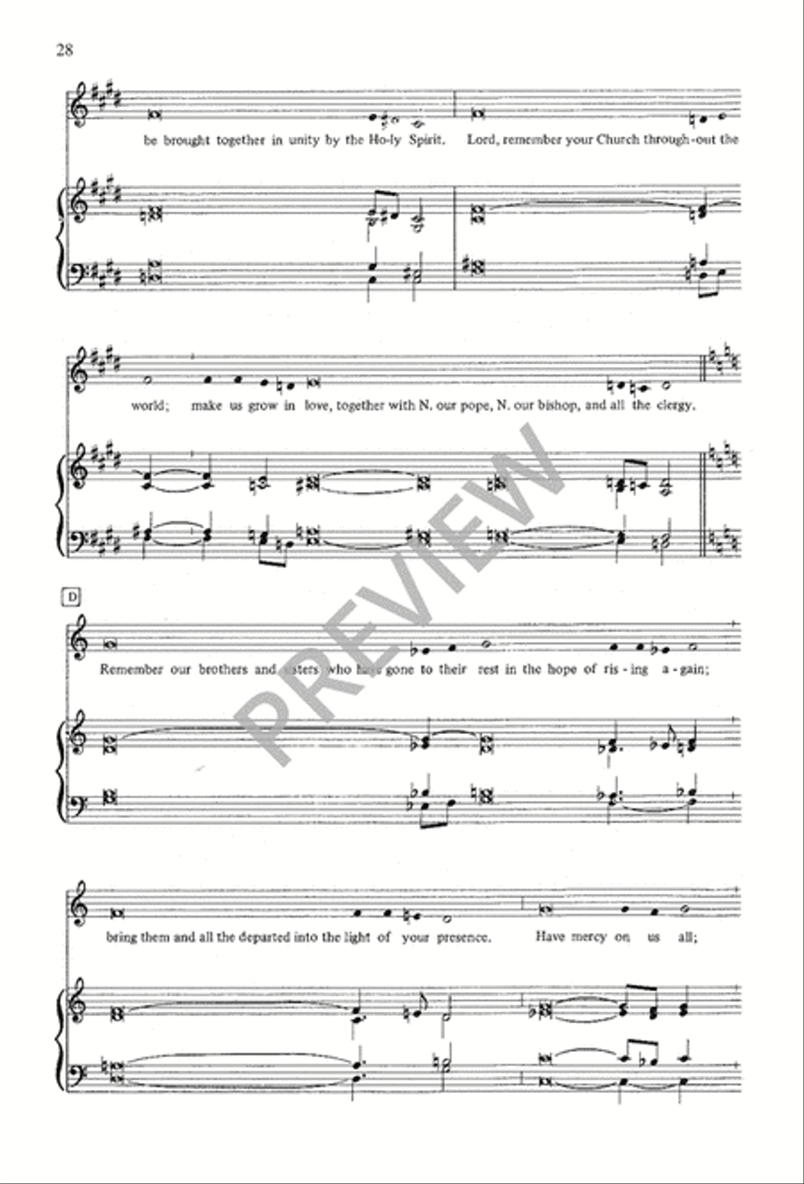 A Mass of Life 4-Part scores gallery preview page 28