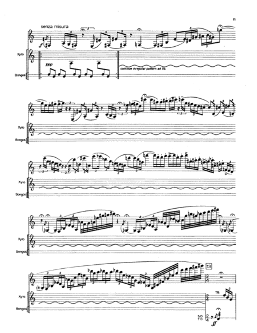 Illegible Canons Clarinet scores gallery preview page 13