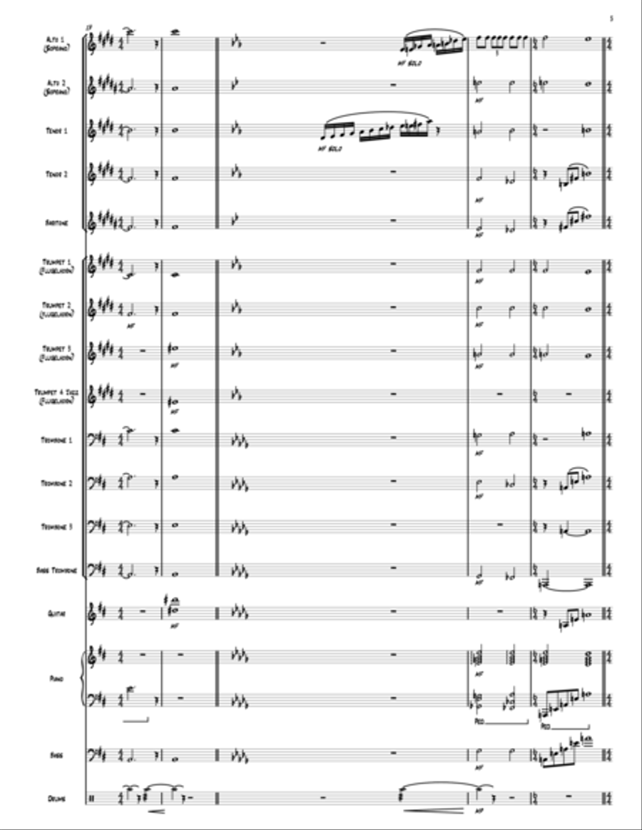 Five Wounds Five Wounds Jazz Ensemble scores gallery preview page 5