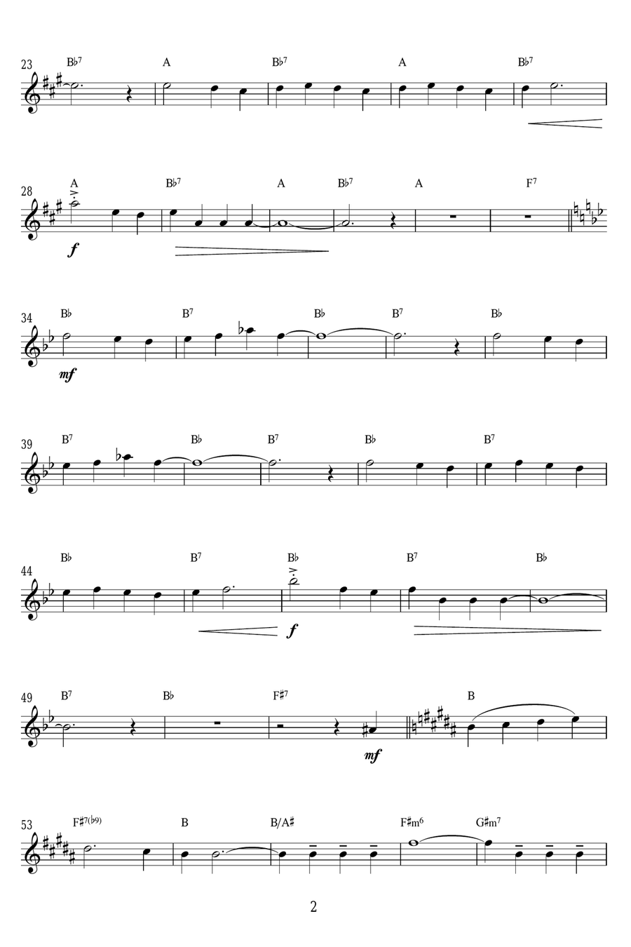Luck Be A Lady (from 'Guys and Dolls') Alto Saxophone scores gallery preview page 2