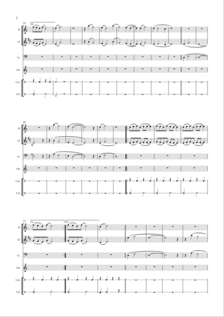 From Dionysus to Koré (Complete Soundtrack) 6 pieces Clarinet scores gallery preview page 5