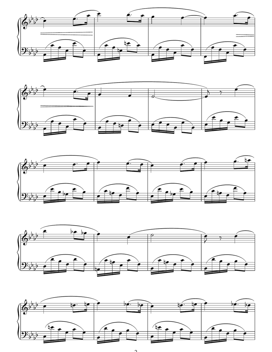 Romance Sans Paroles Op. 17, No. 3 Piano Solo scores gallery preview page 2