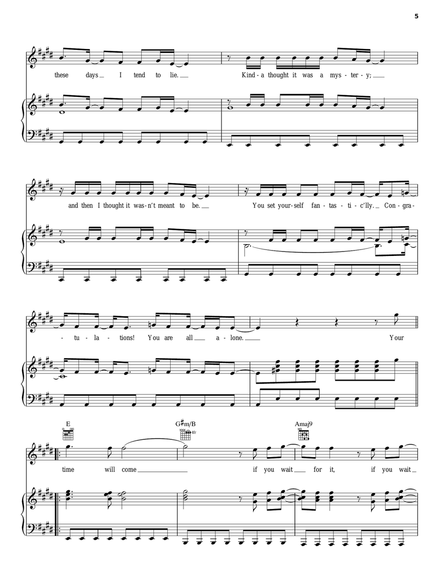 Amsterdam Amsterdam Piano, Vocal, Guitar scores gallery preview page 5