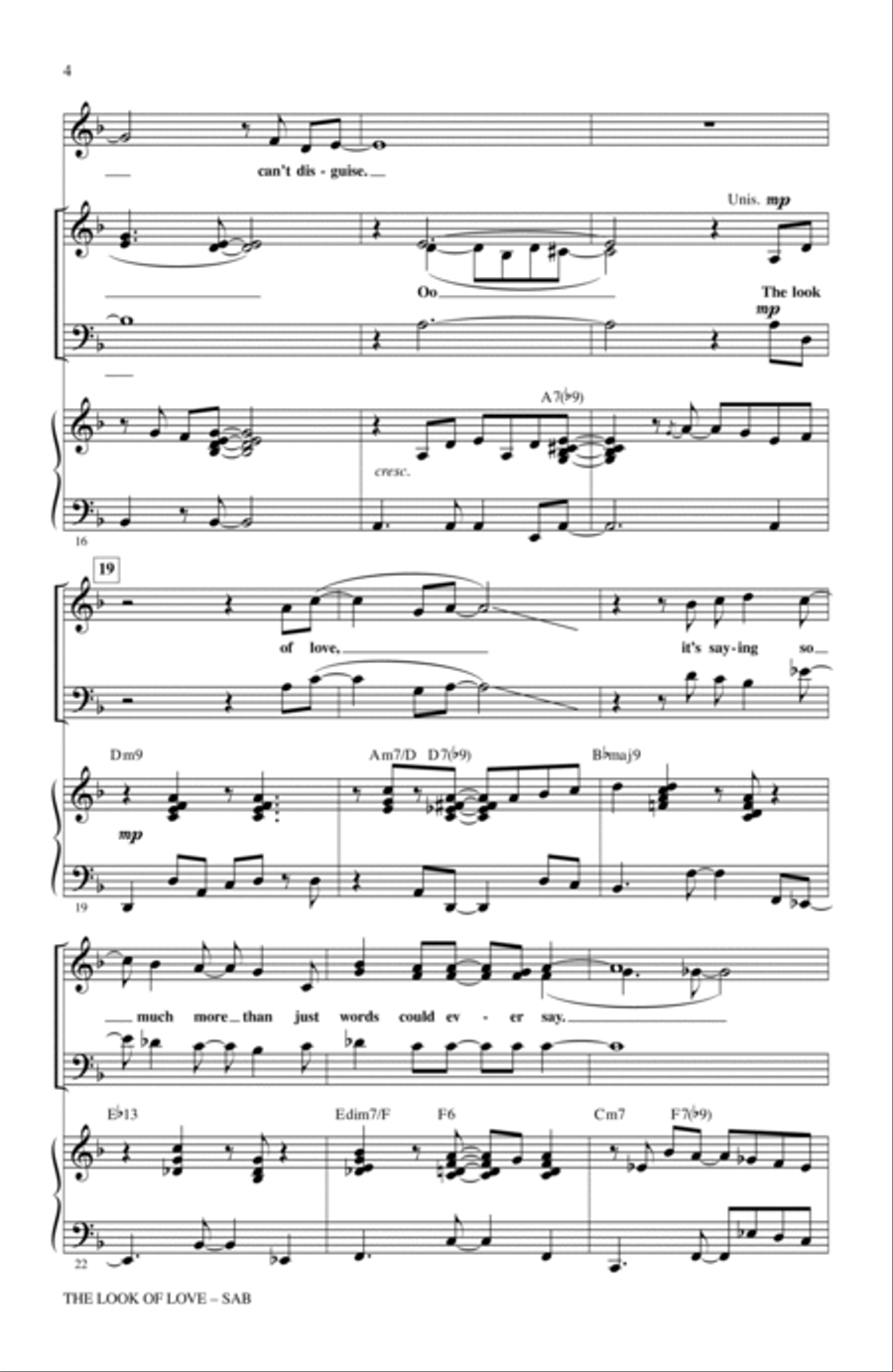 The Look Of Love 3-Part scores gallery preview page 3