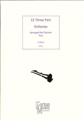 Book cover for 15 Three Part Sinfonias