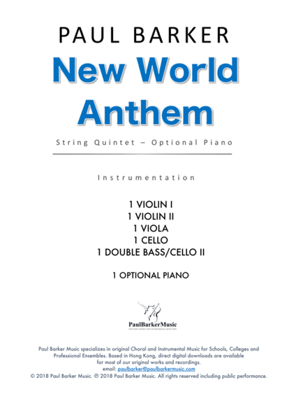 New World Anthem (String Quintet) image number null