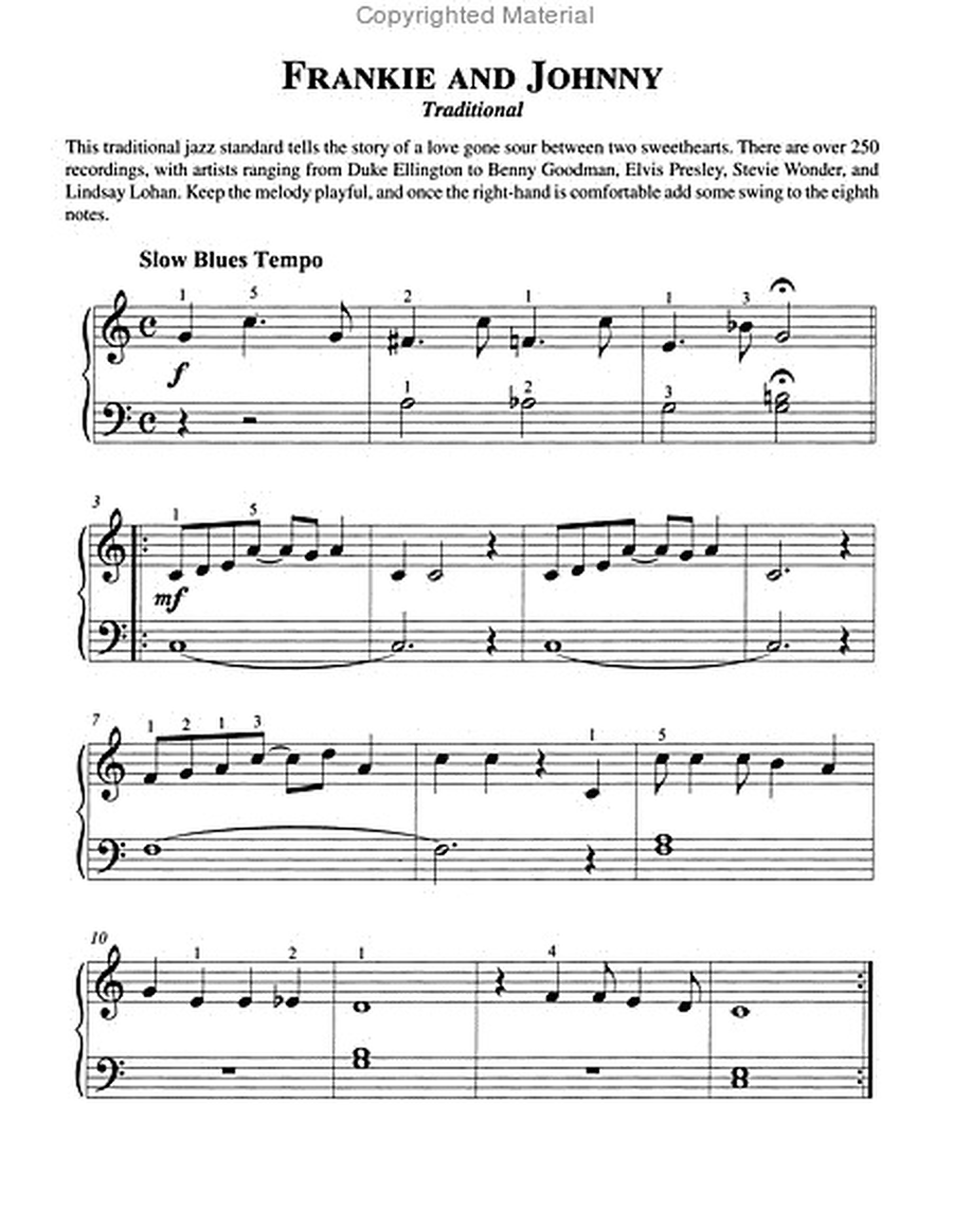 A First Book of Jazz -- For The Beginning Pianist with Downloadable MP3s