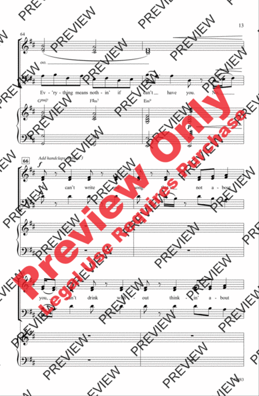 If I Can't Have You 3-Part scores gallery preview page 13