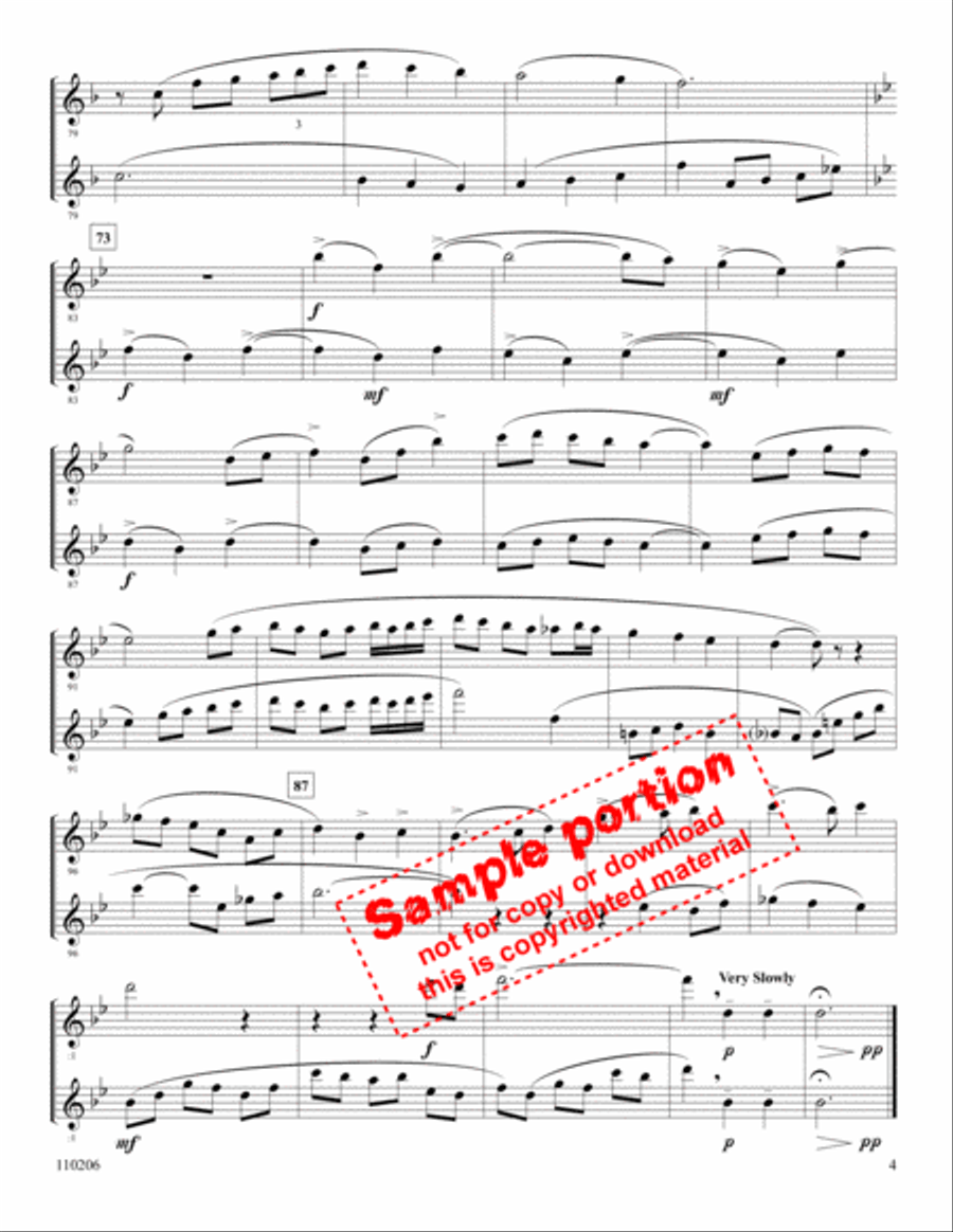 Our Great Savior (unacc) Our Great Savior (unacc) Woodwind Duet scores gallery preview page 4