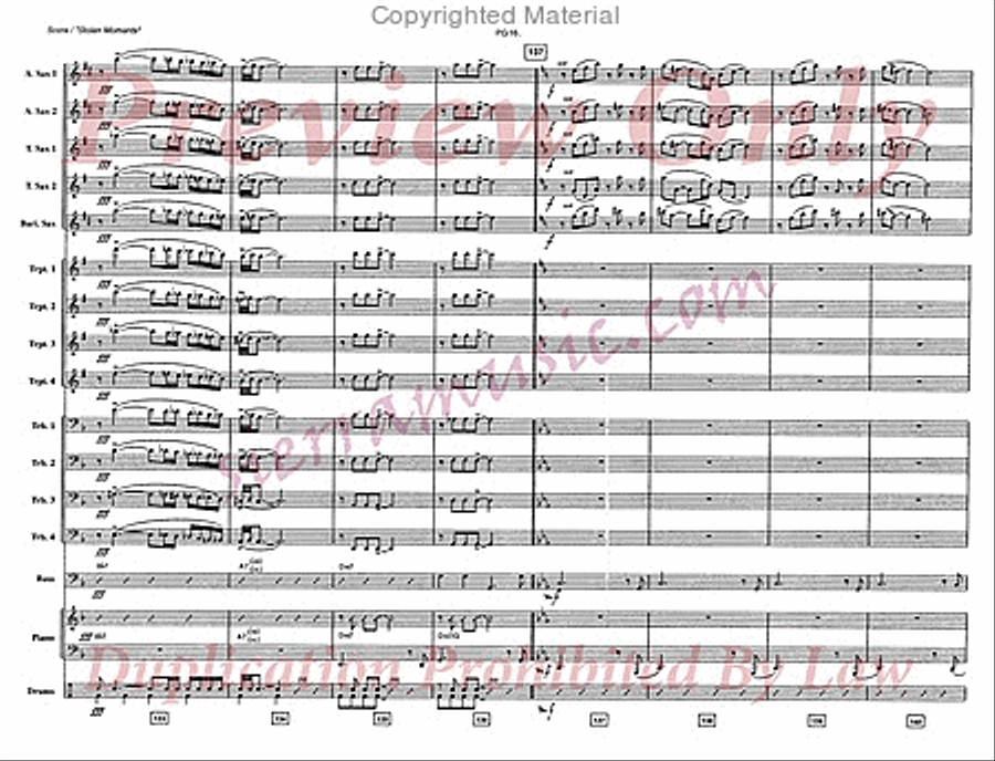 Stolen Moments Big Band scores gallery preview page 17