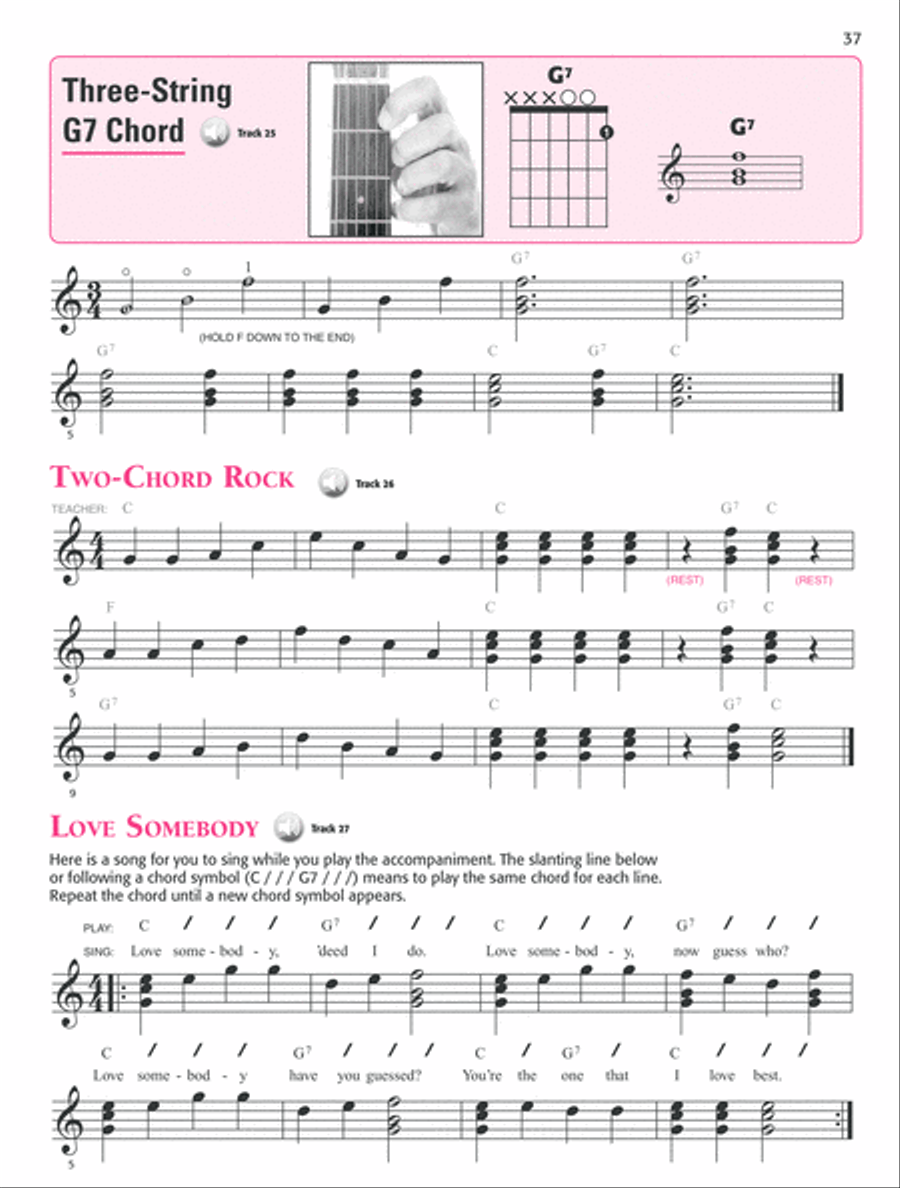 Alfred's Self-Teaching Basic Guitar Course Easy Guitar scores gallery preview page 5