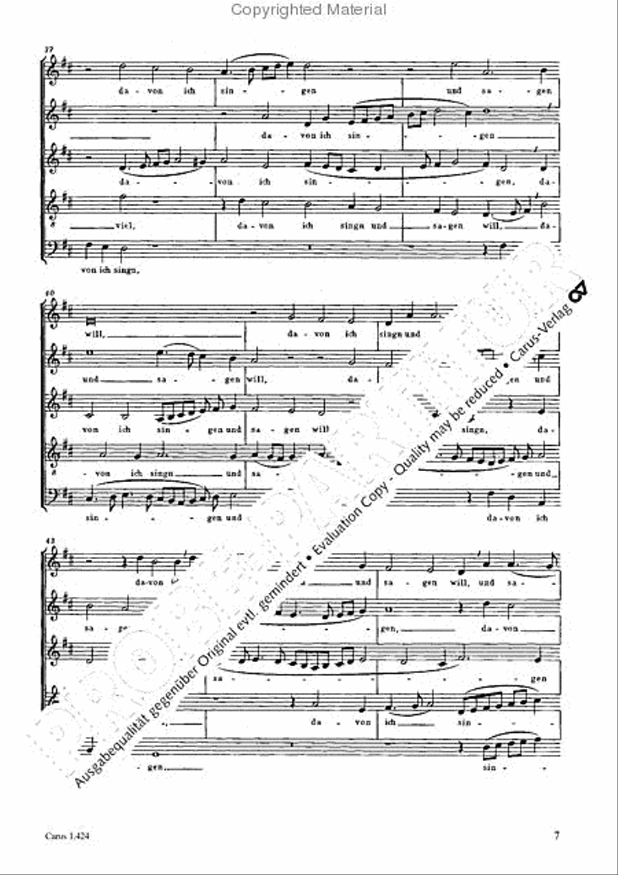 From heav'n above to earth I come (Vom Himmel hoch, da komm ich her) SSATB scores gallery preview page 8