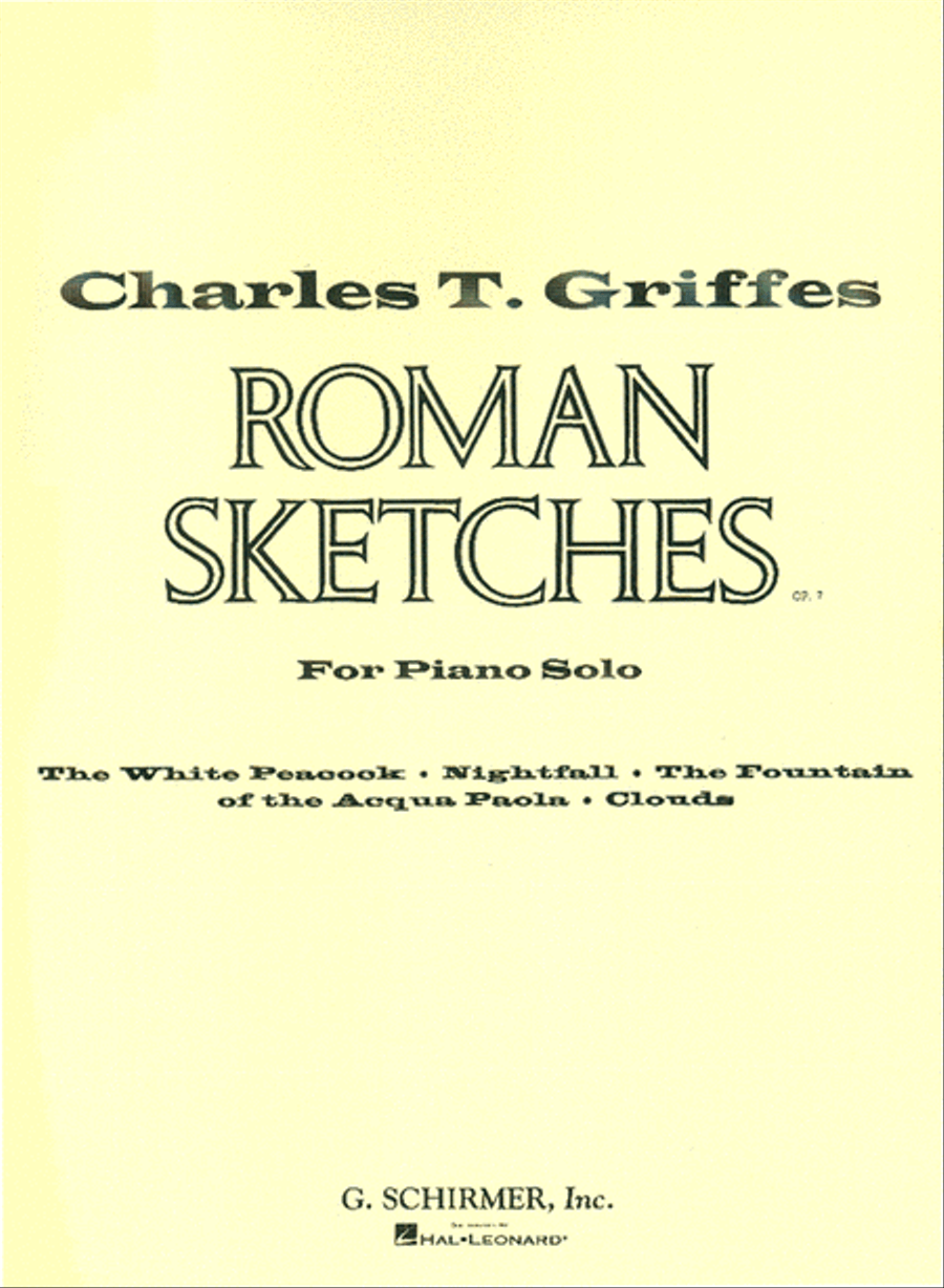 Roman Sketches Piano Solo scores gallery preview page 1