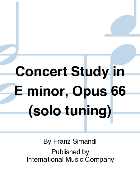 Concert Study in E minor, Op. 66
