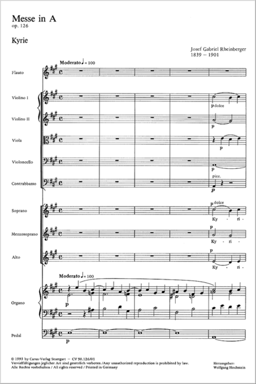 Mass in A major SSA scores gallery preview page 98