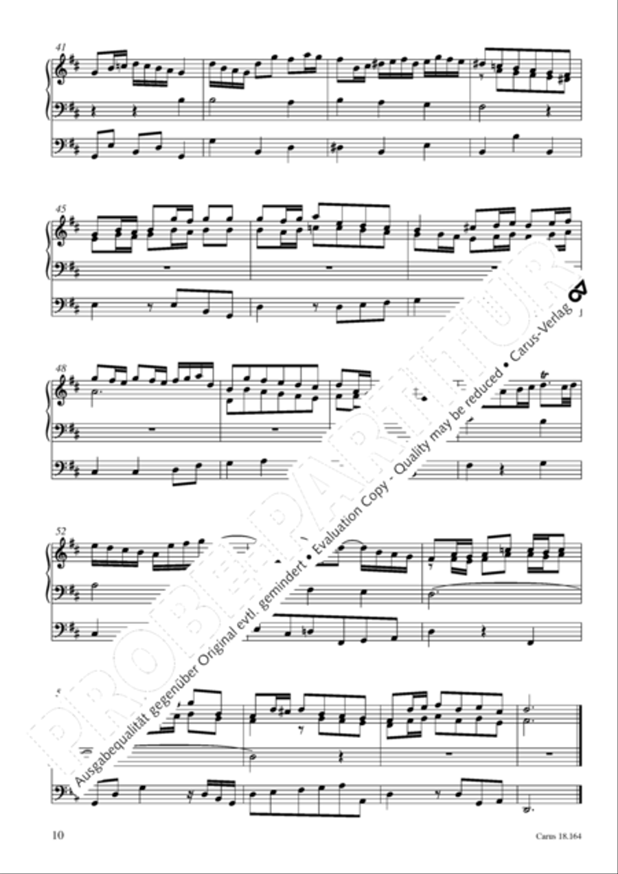 Krebs: Four Chorale Preludes Organ Solo scores gallery preview page 11