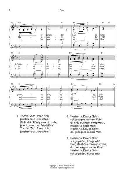 Tochter Zion - Daughter Zion, rejoice - for various instruments image number null