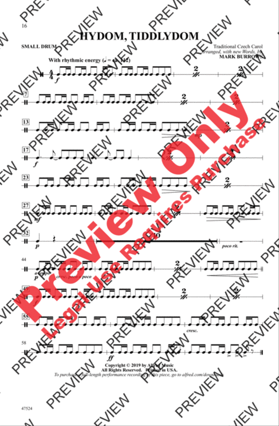 Hydom, Tiddlydom 4-Part scores gallery preview page 16