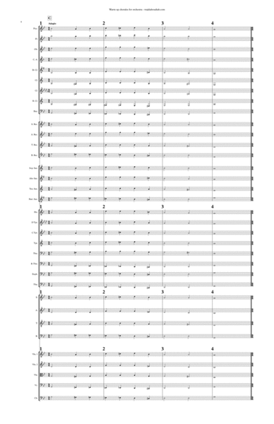 Warmup Chorales for orchestra image number null