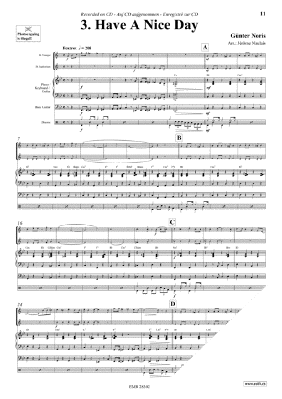 Let's Dance Volume 3 Brass Ensemble scores gallery preview page 5