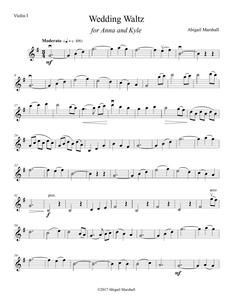 Wedding Waltz -- String Trio String Trio scores gallery preview page 4