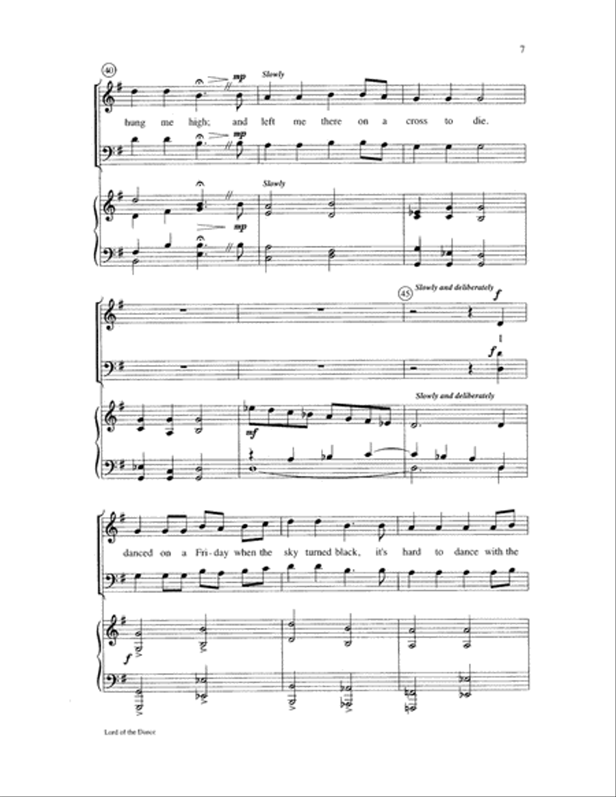 Lord of the Dance Lord of the Dance 2-Part scores gallery preview page 7