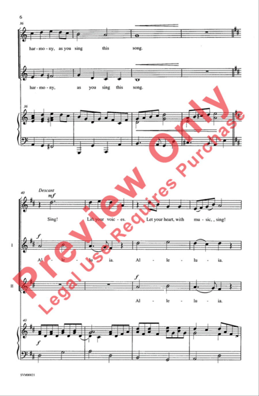 Sing Alleluia 2-Part scores gallery preview page 5