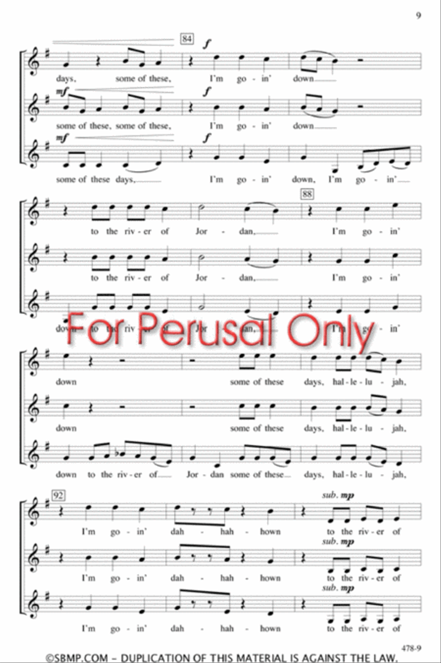 Some of These Days - SSA Octavo SSA scores gallery preview page 8