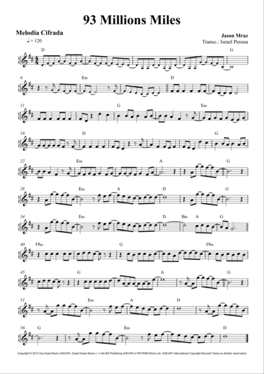 Partituras - 50 Melodias com cifra - Livro 1 Flute scores gallery preview page 3