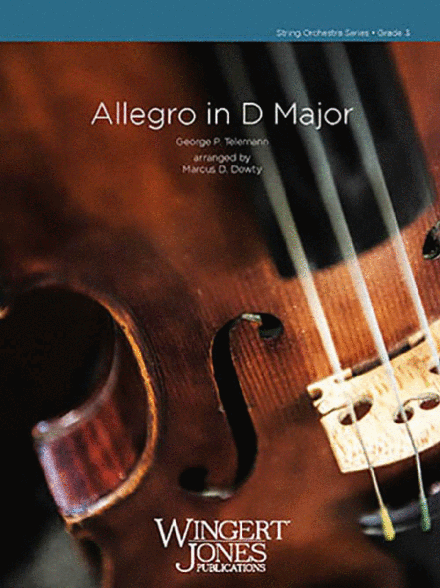 Allegro in D Major String Orchestra scores gallery preview page 1