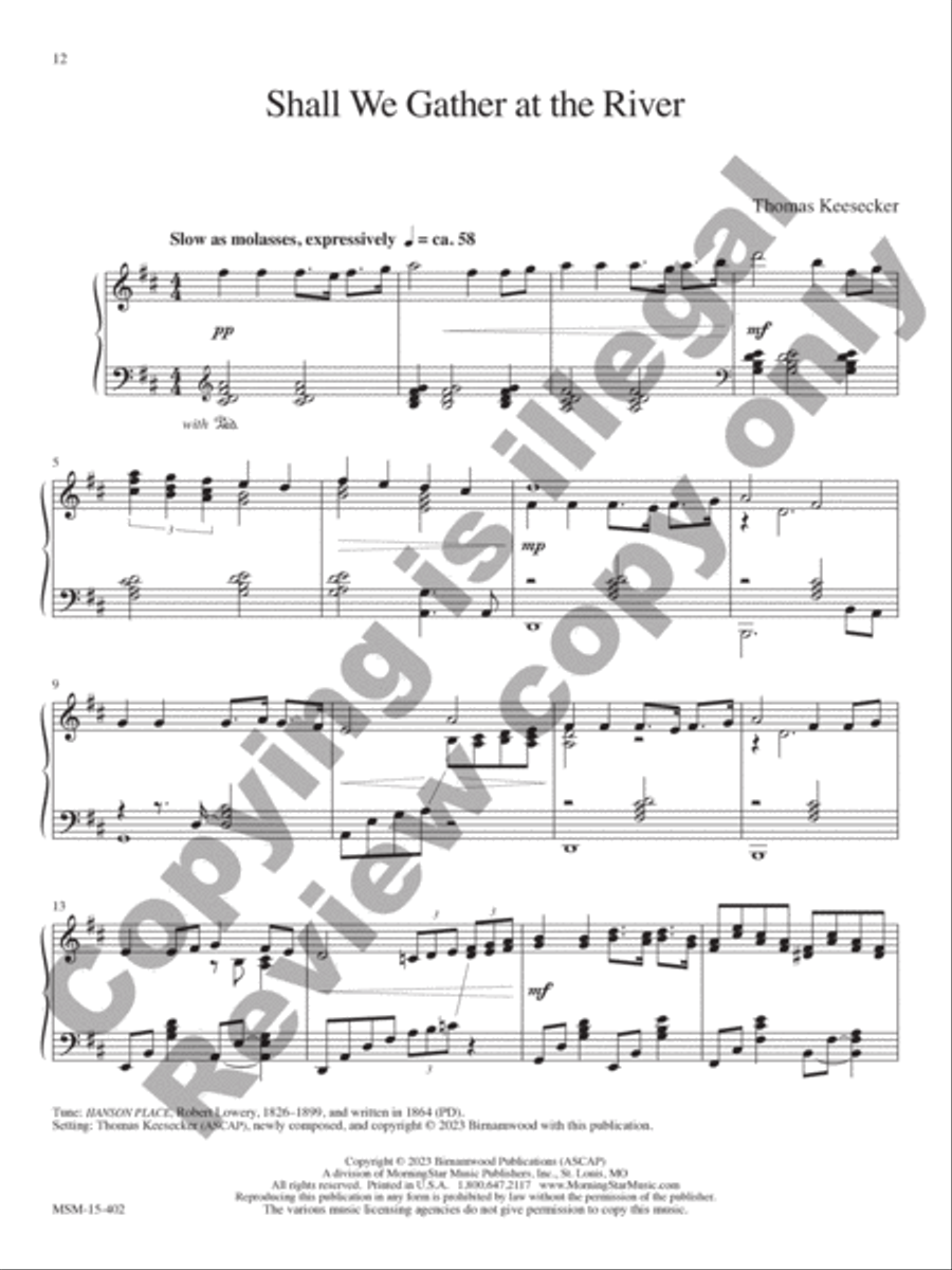 Hymn to Joy: 10 Hymn Settings for Piano