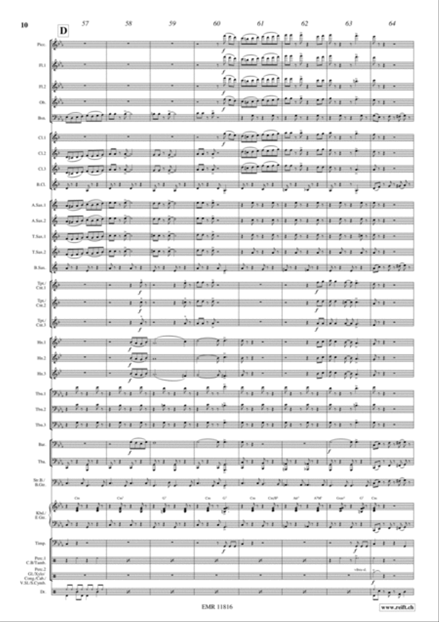 Rocky Gospel Concert Band scores gallery preview page 11