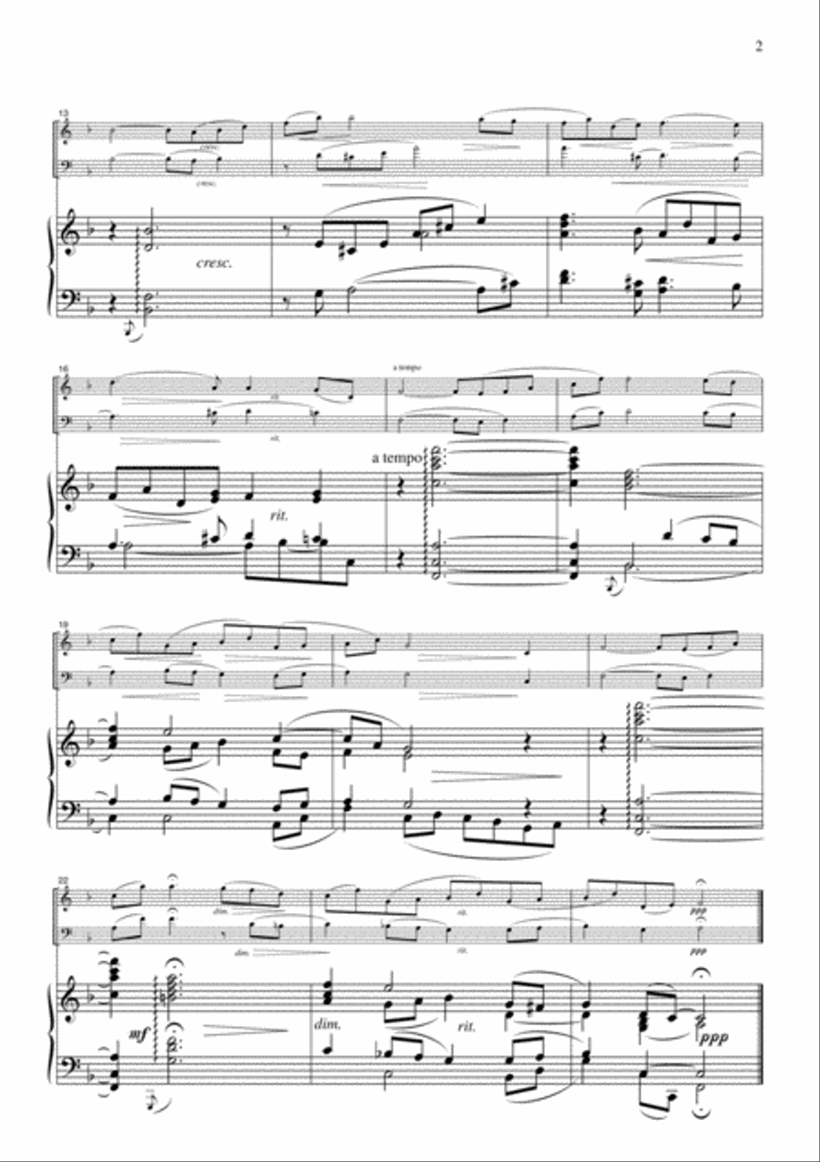 Träumerei, for piano trio, PS301 Piano Trio scores gallery preview page 2