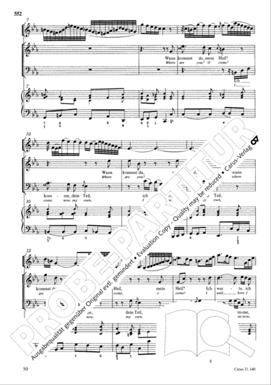 The Complete Sacred Vocal Works (Das geistliche Vokalwerk) Voice scores gallery preview page 553