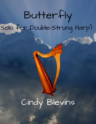 Book cover for Butterfly, original solo for Double-Strung Harp