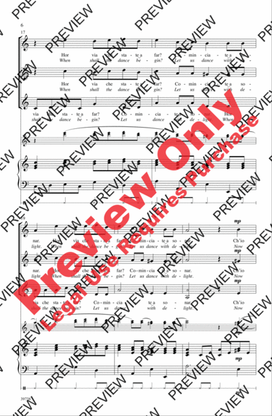 Sonatemi un Balletto Women's Choir scores gallery preview page 6