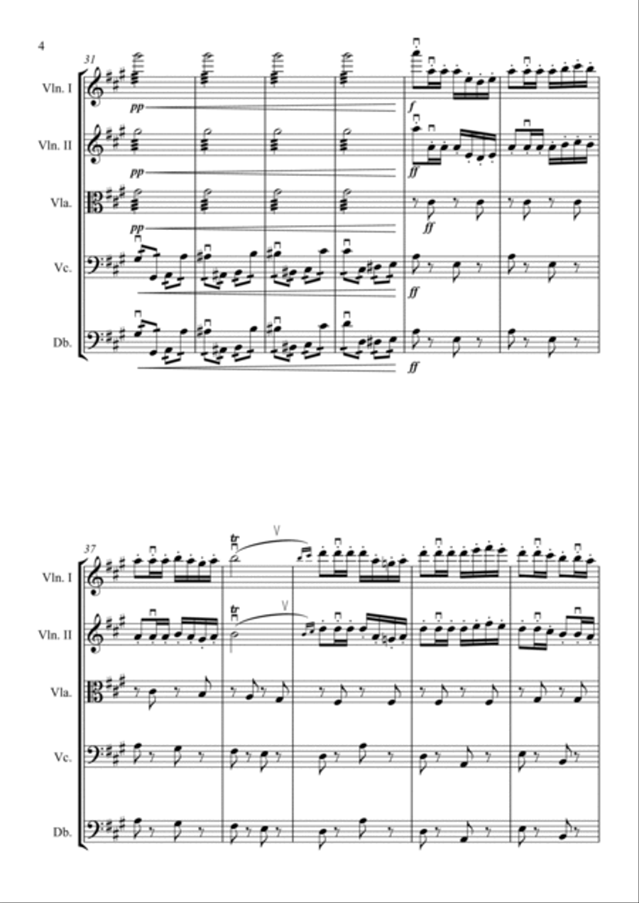 Prelude to Carmen String Quintet scores gallery preview page 5