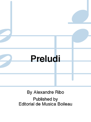 Book cover for Preludi